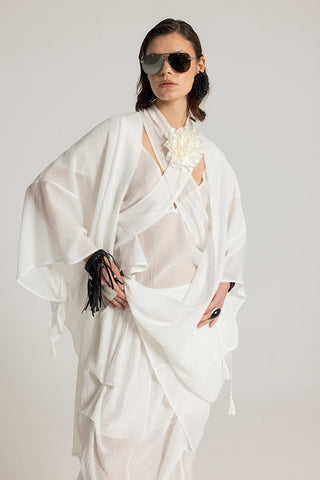 Boncuk Detaylı YOU Deri Bileklik