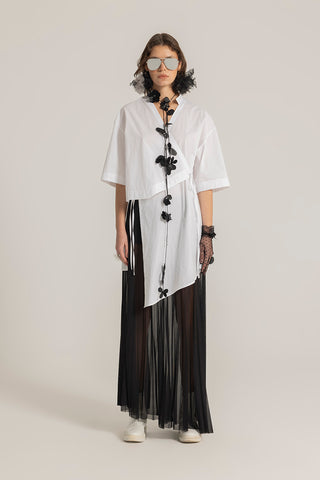 Kruvaze Asimetrik Gömlek