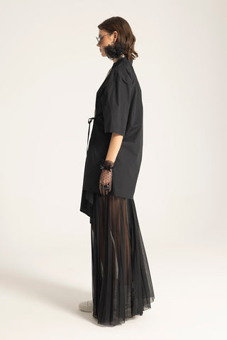 Kruvaze Asimetrik Gömlek